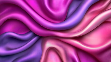 Obraz premium Abstract swirling silk fabric, draped elegantly, with seamless texture, usable design backdrop