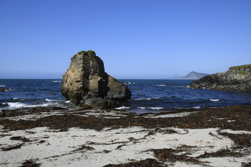 Playa de Sartaña, Covas, Ferrol, Galicia, Spain