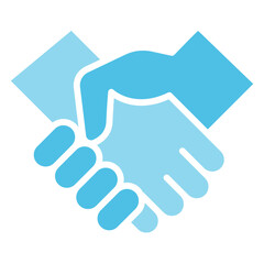 Partner icon in flat color style