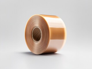 Roll of Packing Film on White Background.