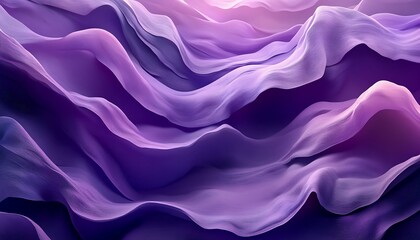 Obraz premium Purple Fabric Flowing Abstract