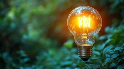 Glowing lightbulb or abstract neon shapes symbolize innovation and creativity on a blank background, representing fresh ideas, inspiration, and limitless potential in modern design and thinking.

