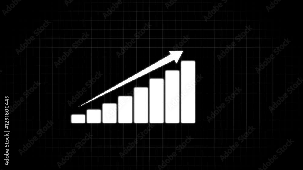 Poster graph chart icon with dollar sign.suitable for business and finance concepts.