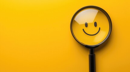 Positive thinking feedback, Magnifying glass focus Satisfied feedback icon, Excellent review result, Customer giving rating for experience or quality product,good business network score, generative ai