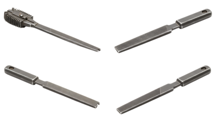 Metal File Set for Industrial Work on Black Background Shows Craftsmanship