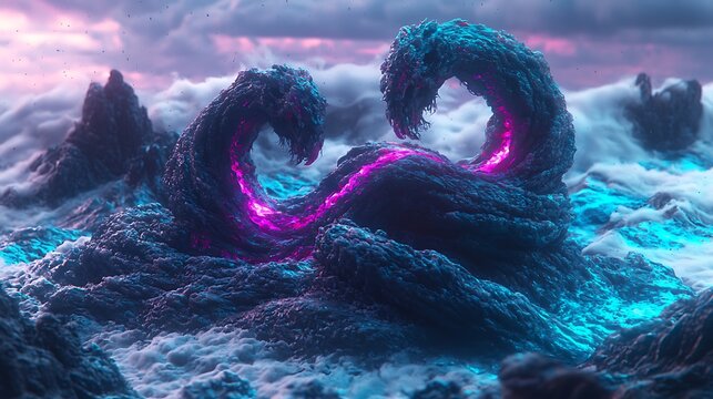 Promotional typography in a sleek, contemporary style with an intense burst of colorful energy radiating outward, emphasizing motion and vibrancy