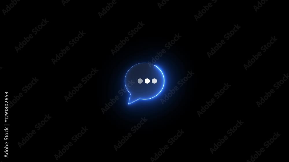 Poster animation of message icons flowing between phones.businessman using translator app on smartphone to 