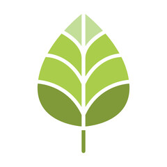 Sprout, plant, treetop, leaf icon in flat color style