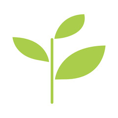 Sprout icon in flat color style