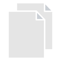 Paper, document, file icon in flat color style