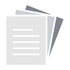 Fototapeta premium Document, File, paper icon in flat color style