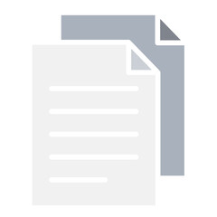 Obraz premium Document, File, paper icon in flat color style