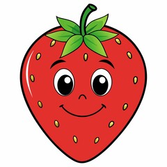 Obraz premium strawberry on a white background