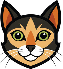 cat-head-on-white-background