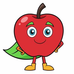 apple cartoon character