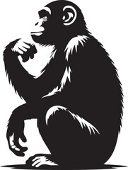 animal monkey silhouette image