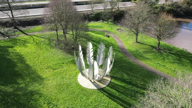 Drone Footage Kindred Spirits Monument, Midleton, Co. Cork, Ireland