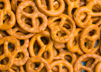 german pretzels background texture