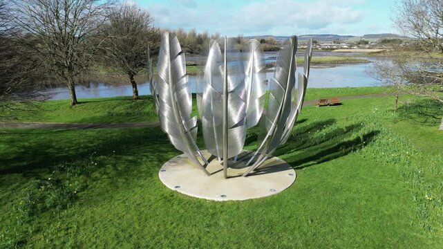 Drone Footage Kindred Spirits Monument, Midleton, Co. Cork, Ireland