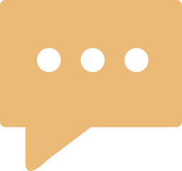 Message bubble fill color icon