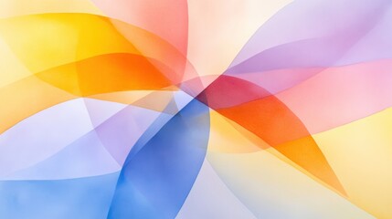 Abstract Colorful Overlapping Shapes Background