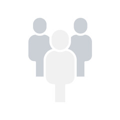 community icon in flat color style