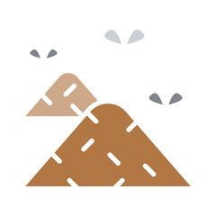 Sewage icon in flat color style