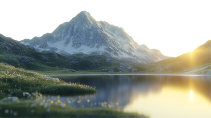 mountain lake in the mountains