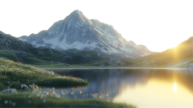 mountain lake in the mountains