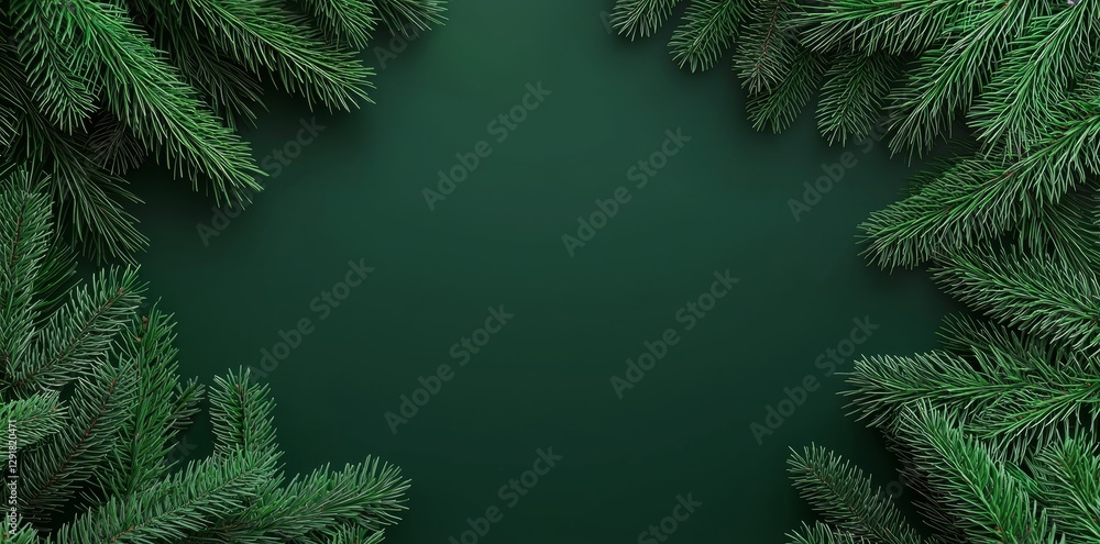 Poster close-up view of lush green foliage creates a serene natural backdrop in a tranquil setting, showcas