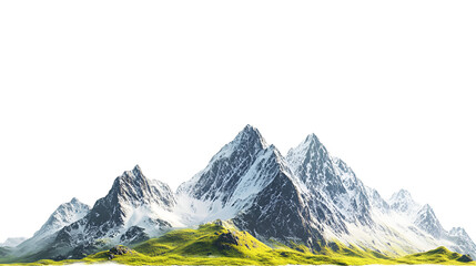 mountain peaks in the alps