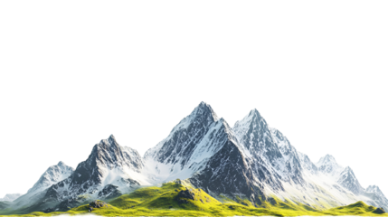 mountain peaks in the alps