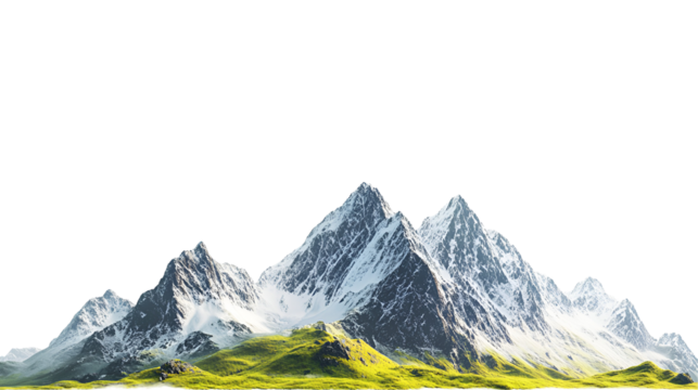 mountain peaks in the alps