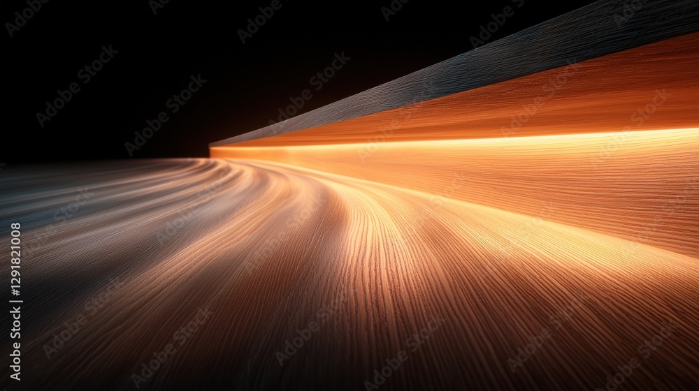 Poster illuminated pathway digital realm abstract art futuristic environment close-up view motion concept