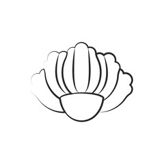 Abstract flower icon element tattoo