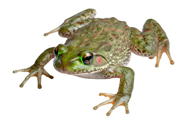 Vibrant toad exhibiting natural traits, cut out
