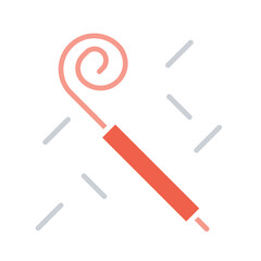 Popper icon in flat color style