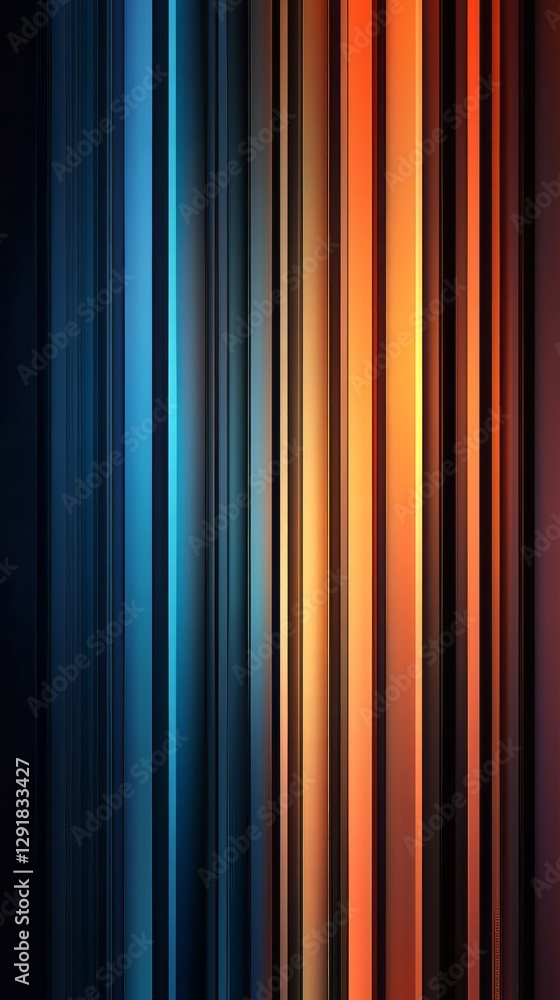 Poster colorful lines abstract: a dynamic and vibrant abstract composition of vertical lines in gradients o