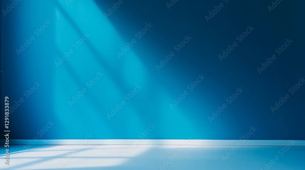Poster bright turquoise background with smooth gradient creating an inviting atmosphere for design or photo
