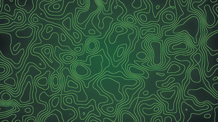 Stylized topographic map outline height in lines and contours. The concept of a conditional geographical scheme and the trajectory of the terrain. Ultra wide size. Vector illustration.