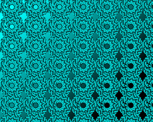 Turquoise Geometric Pattern design template