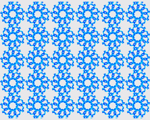 Blue Circular Pattern Wallpaper design