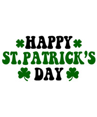 St Patricks Day typography design on plain white transparent isolated background for card, shirt, hoodie, sweatshirt, apparel, tag, mug, icon, poster or badge