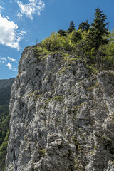 Randonnée au Roc de Toulau au printemps, crête de Comblezine,massif du Vercors, Drôme, Alpes
