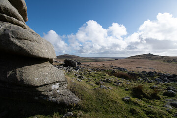 Bodmin Moor from Showery Tor Cornwall