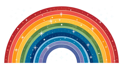 Fototapeta premium Beautiful Colorful Rainbow Spectrum Background with Papercut Cloud Design PNG file download