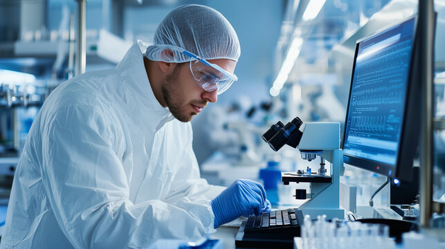 Advanced Medical Solutions in a High-Tech Research Laboratory