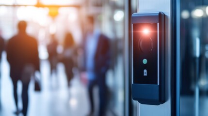 Modern Control System at College Campus Entrance