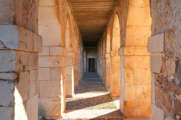 Obraz premium Mirador de Los Arcos (viewpoint of the arches) in Lerma in the province of Burgos in Castile and León, Spain