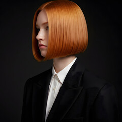 Naklejka premium Straight hair